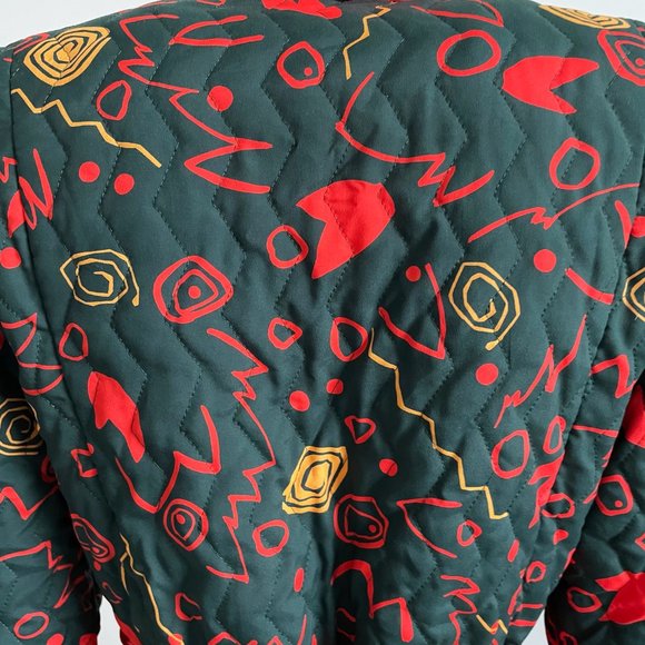 Diane von Furstenberg Quilted Vintage Bathrobe Vintage 80s - Picture 8 of 10